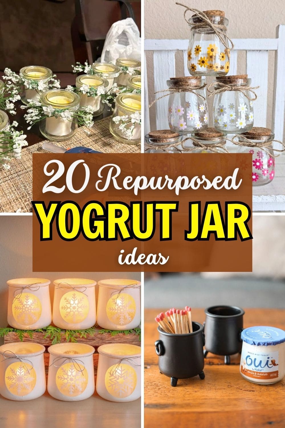 Most People Don’t Know How to Repurpose Yogurt Jars. Here're Ideas