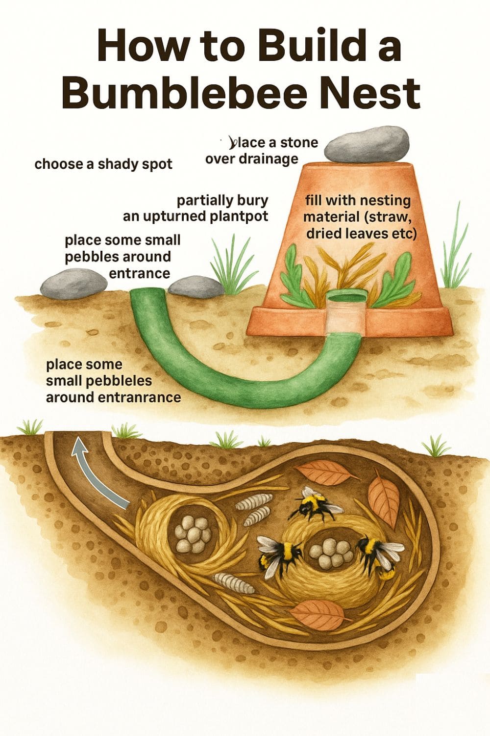 How to Build a Bumblebee Nest in Your Garden