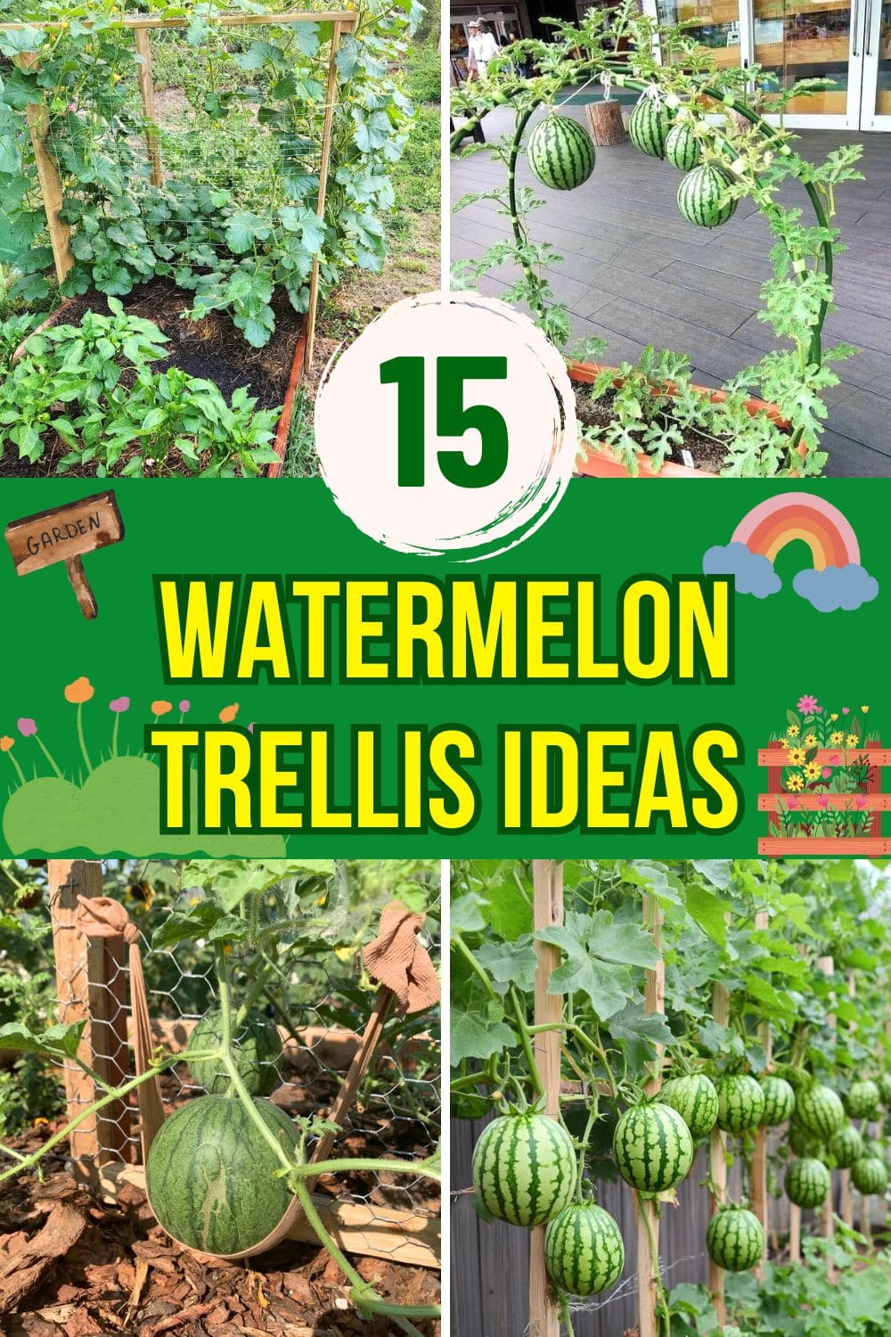 15 Watermelon Trellis Ideas to Save Space and Grow Bigger Harvests