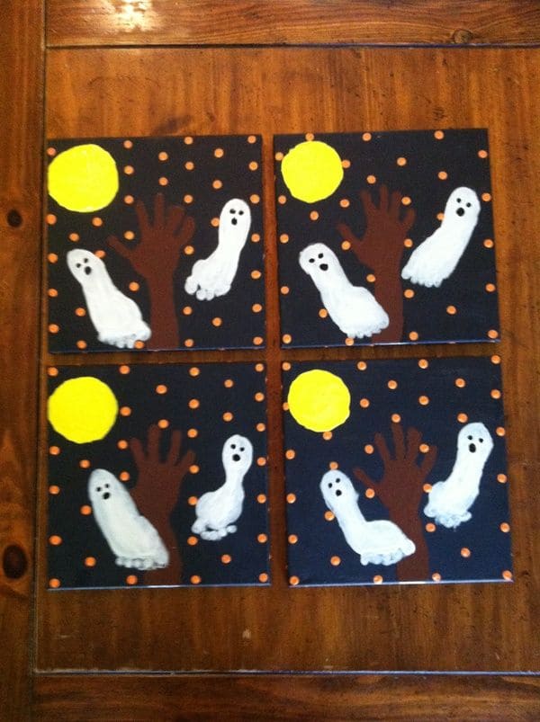 Ghost Footprints Under the Moonlight