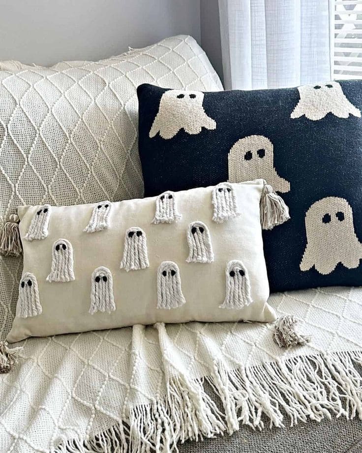 Ghost Tassel Pillow