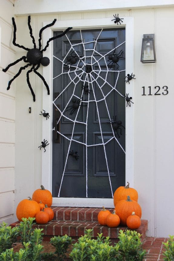 Giant Spider Web Door Display