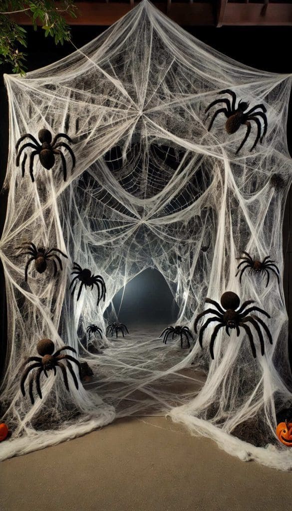 Giant Spider Web Tunnel