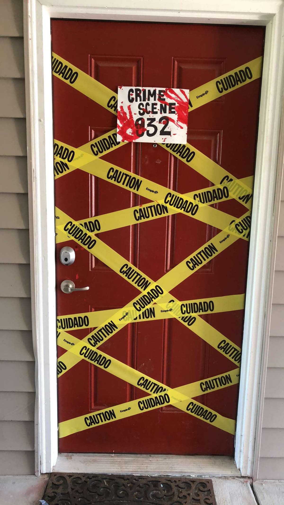 Halloween Crime Scene Door