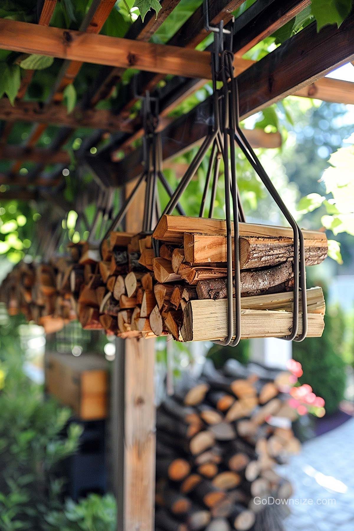 Hanging Firewood Storage Racks