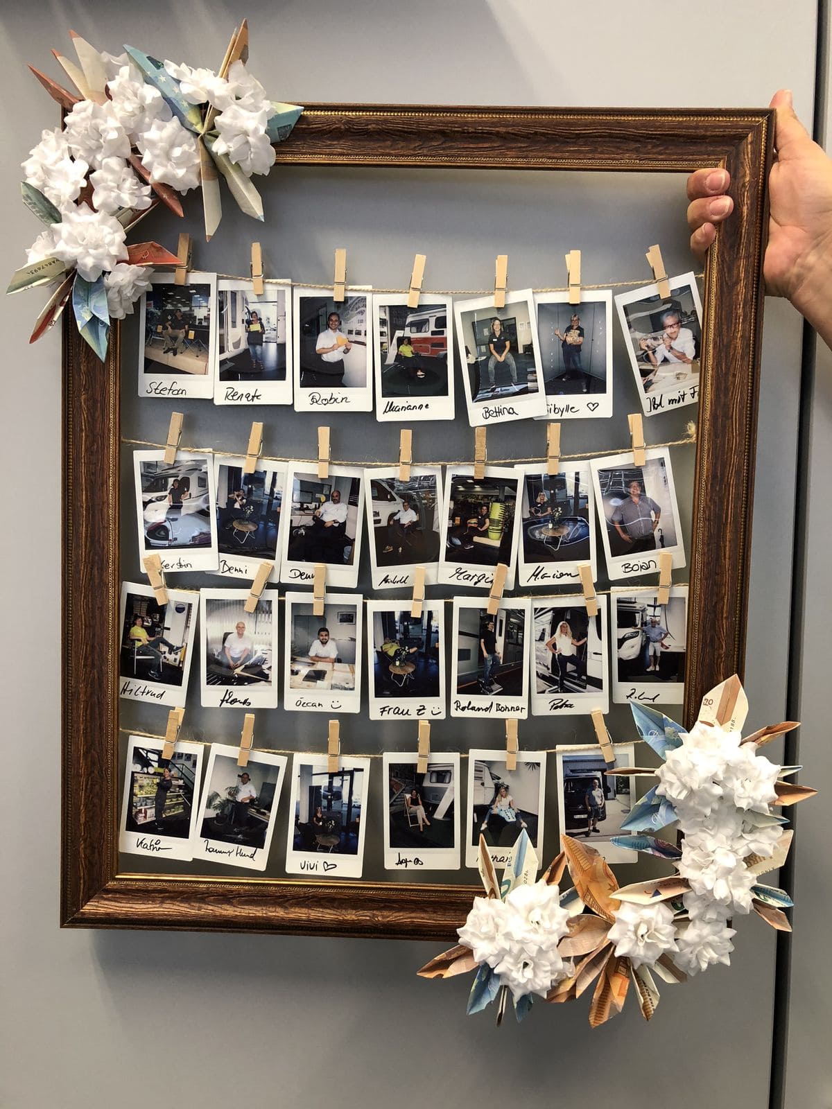 Hanging Frame Photo Display