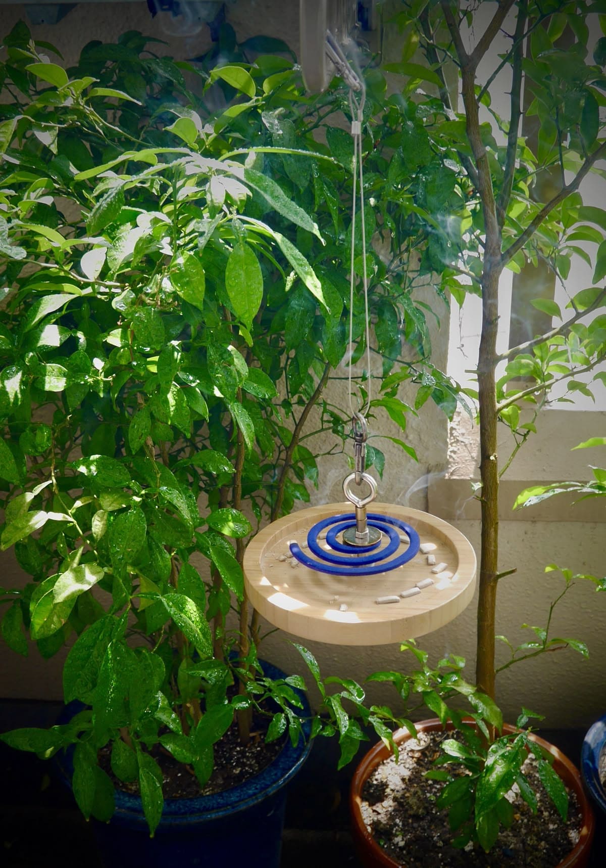 Hanging Mosquito Coil Holder for Garden Spaces