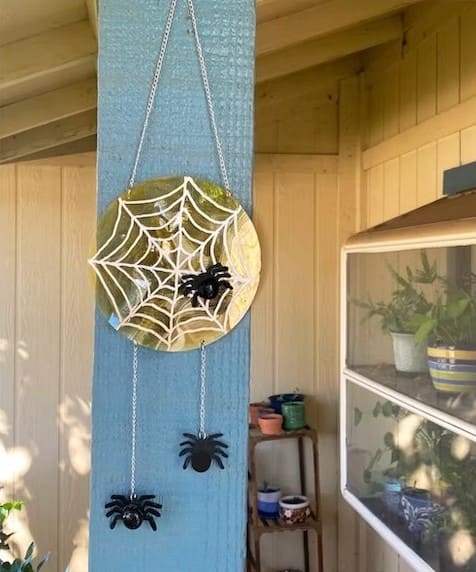 Hanging Spider Web Halloween Decor