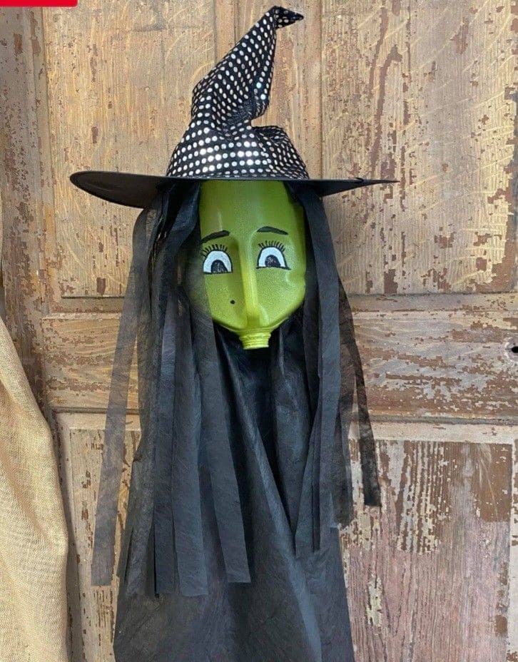 Hanging Witch Milk Jug Decoration
