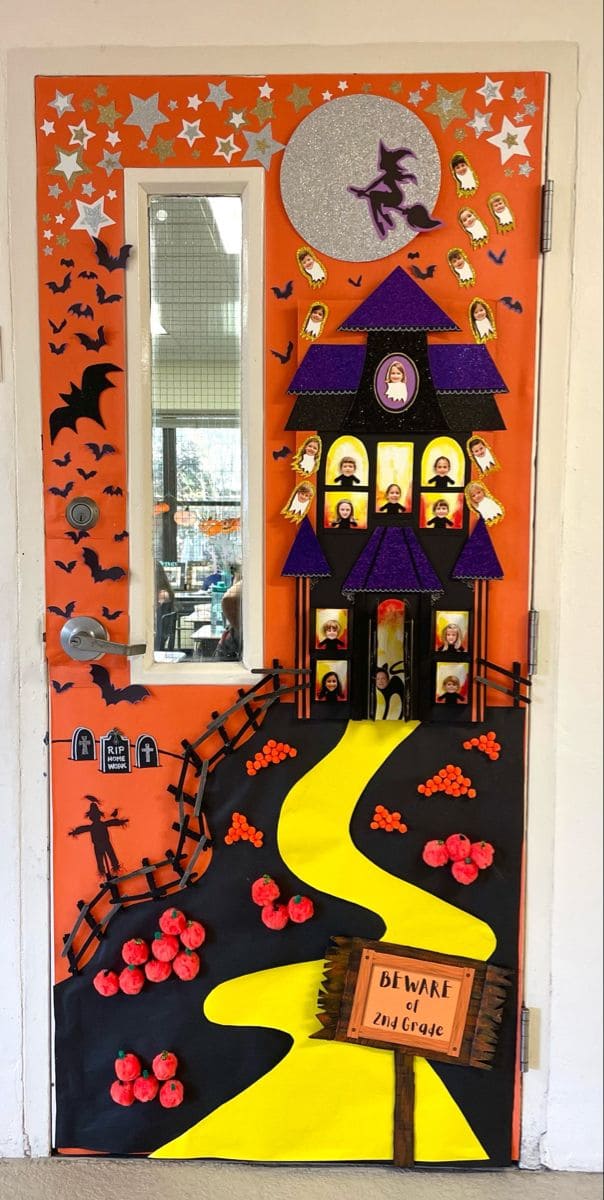 Haunted Schoolhouse “Beware of 2nd Grade” Door