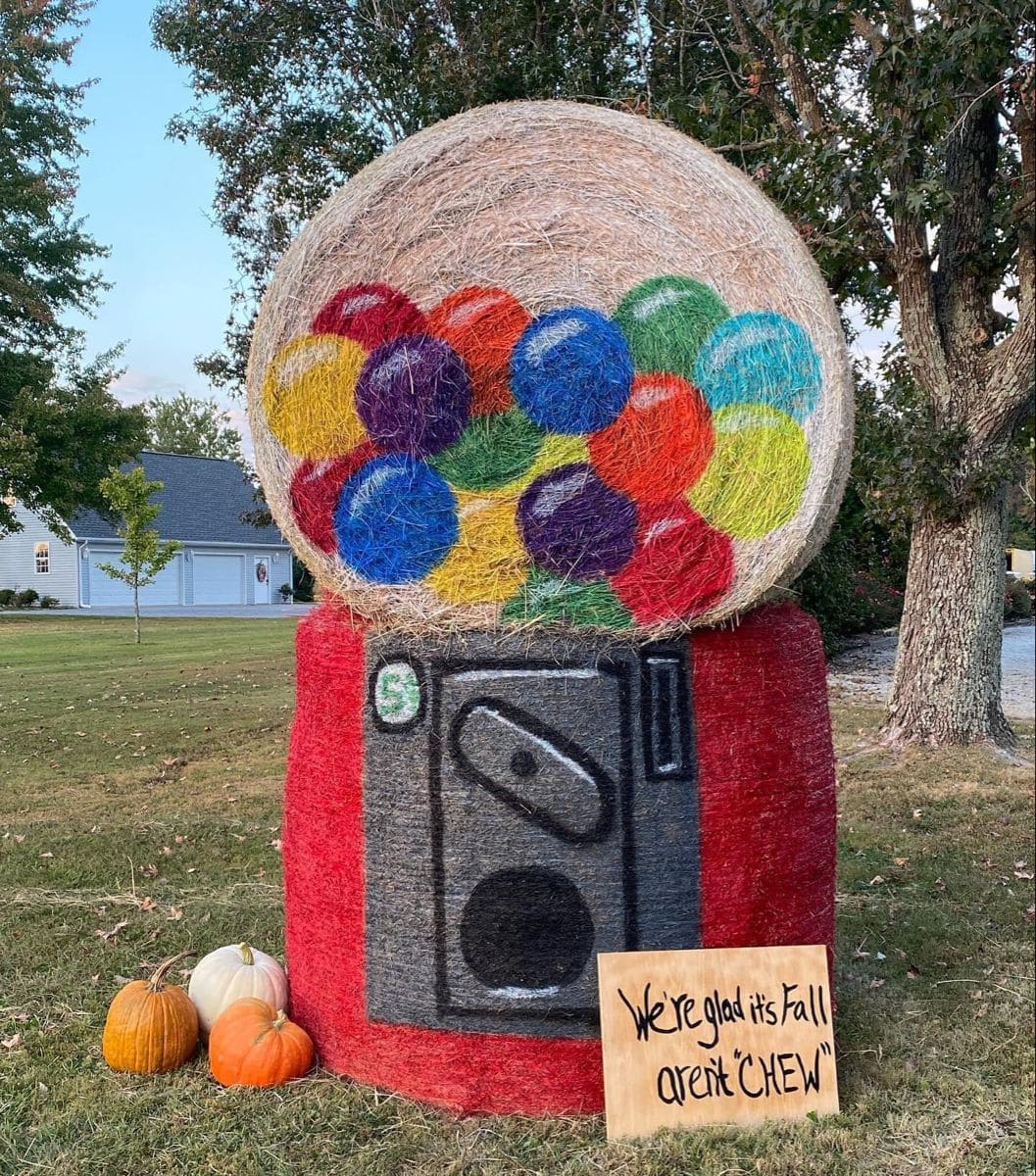 Hay Bale Gumball Machine