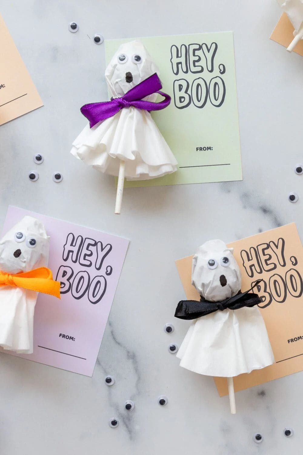 Hey Boo Ghost Lollipops