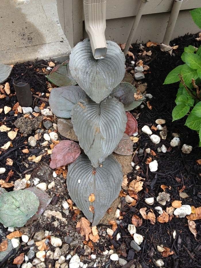 Leaf-Inspired Downspout Splash Guard