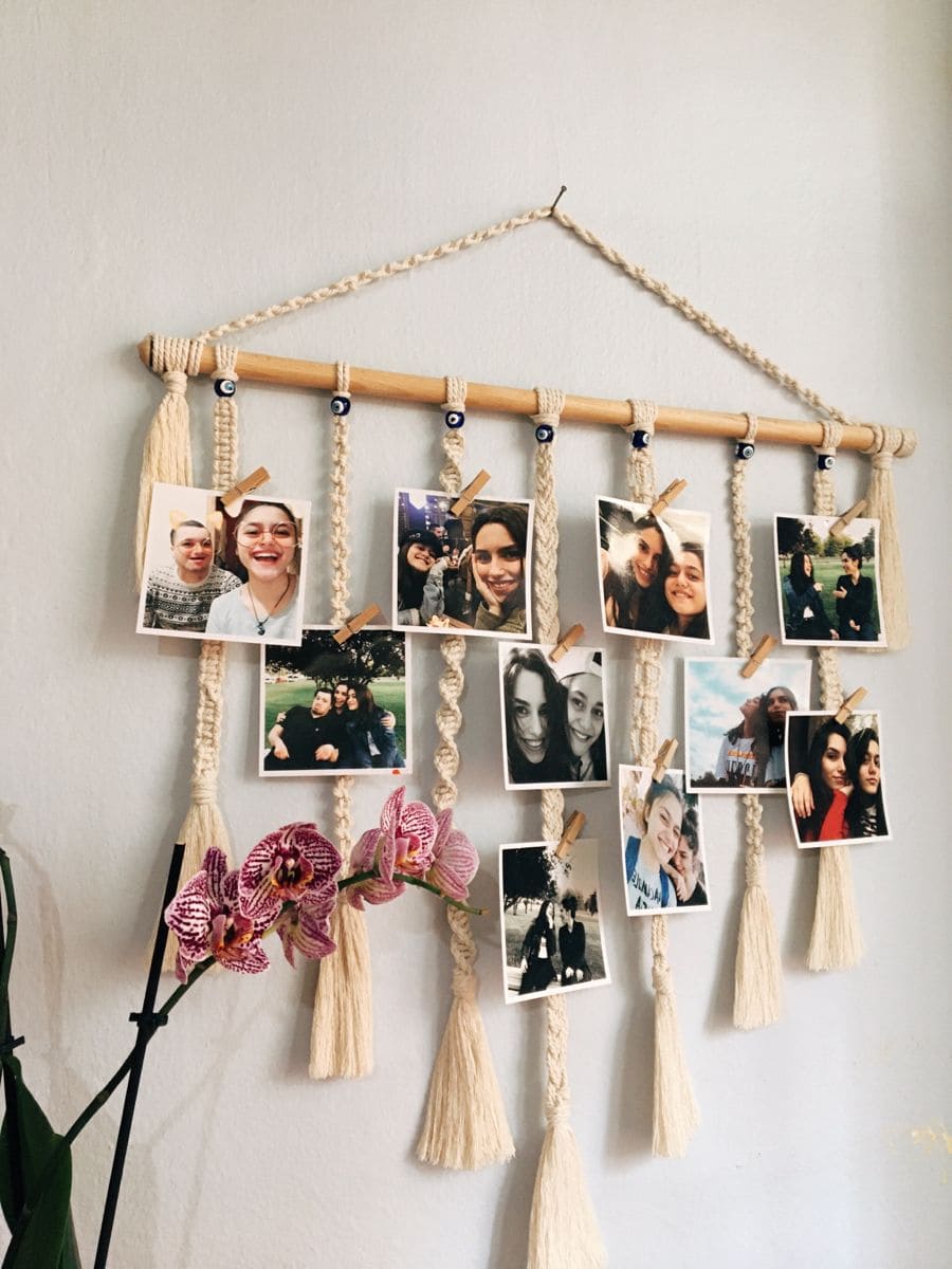 Macrame Photo Display