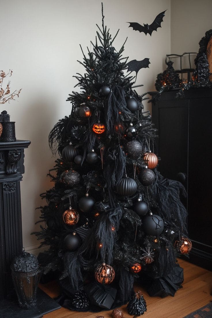 Midnight Shadows Halloween Tree