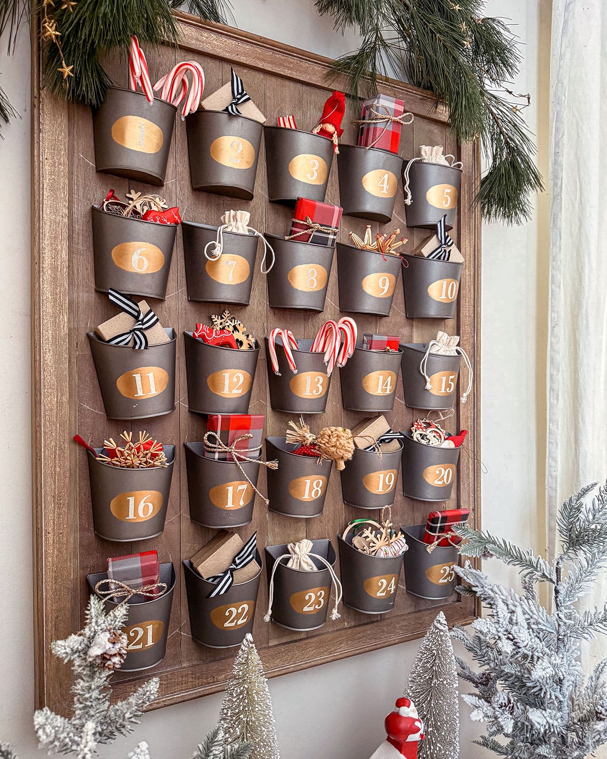 Mini Bucket Wall Advent Calendar