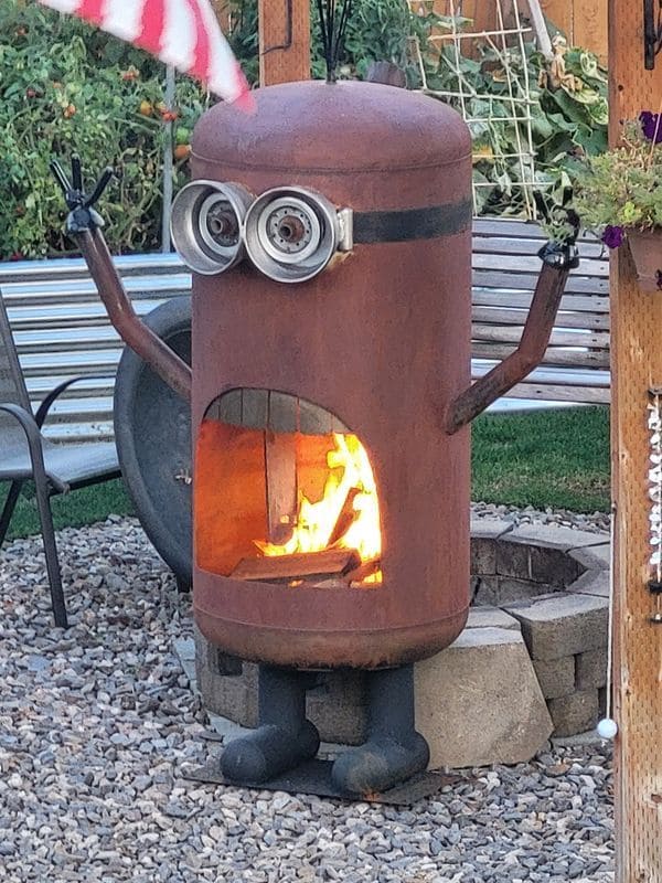 Minion-Inspired Fire Pit