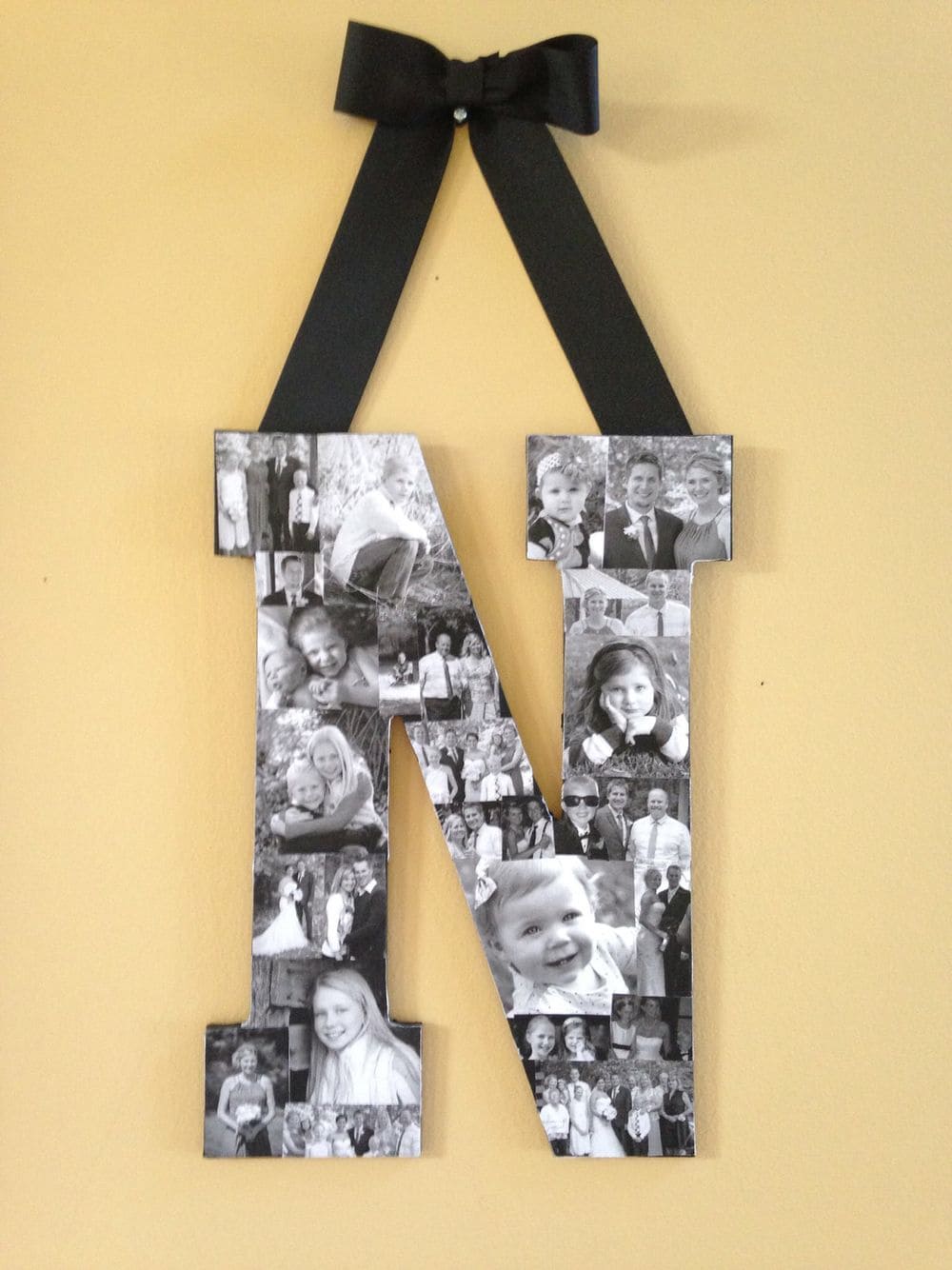 Monogram Photo Collage Letter