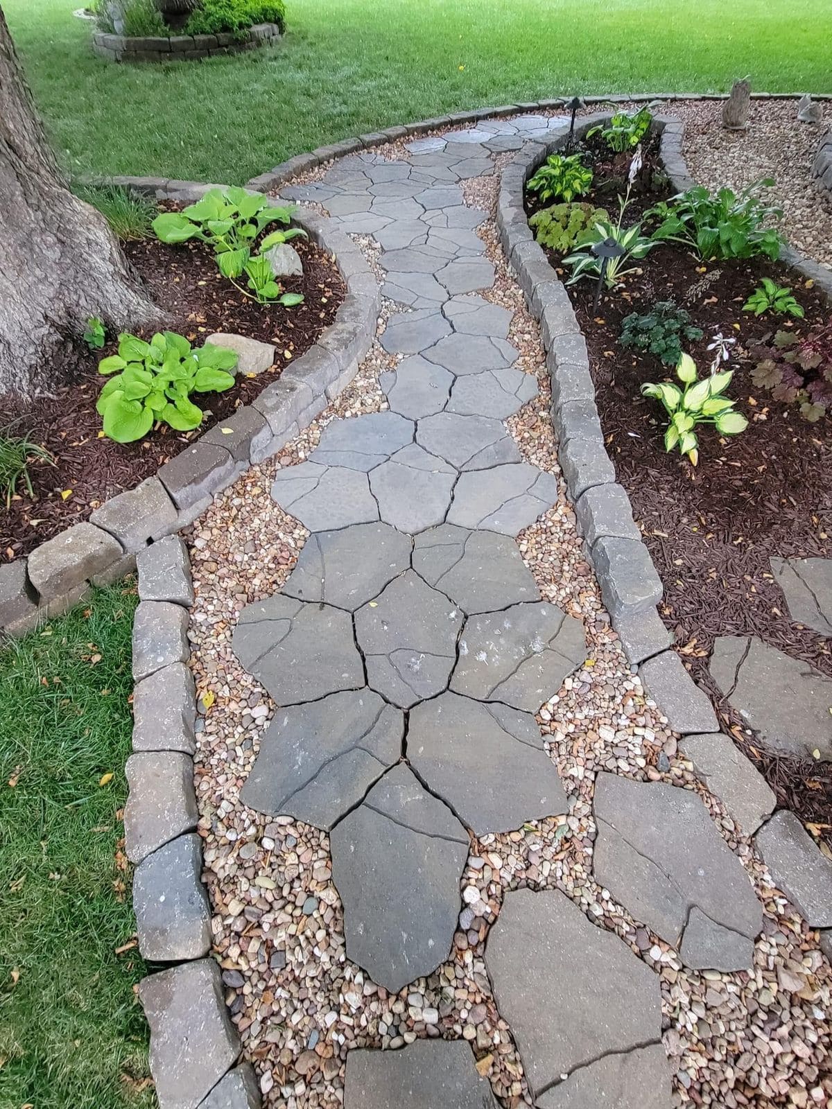 Natural Flagstone Garden Pathway
