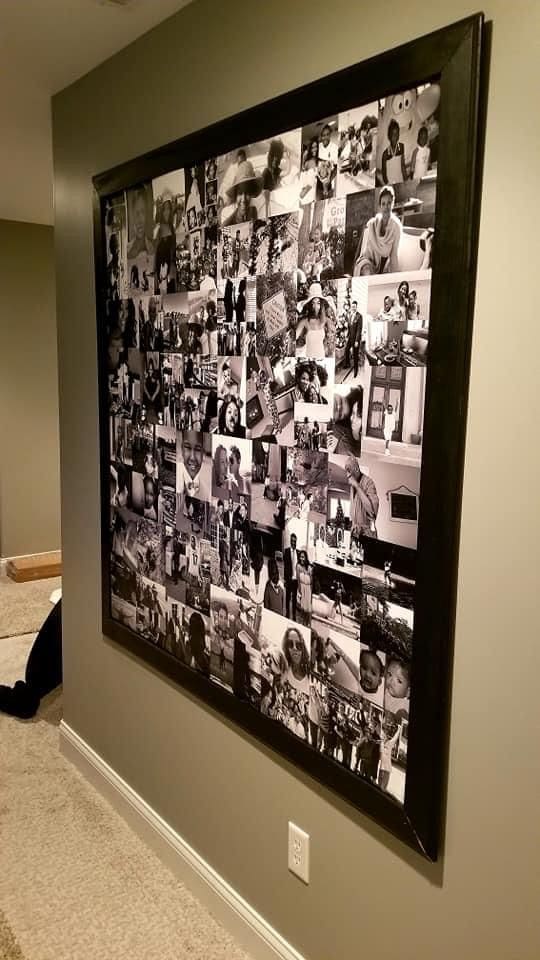 Oversized Photo Collage Wall