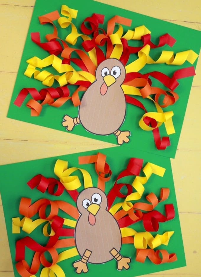 Paper Loop Turkey Art