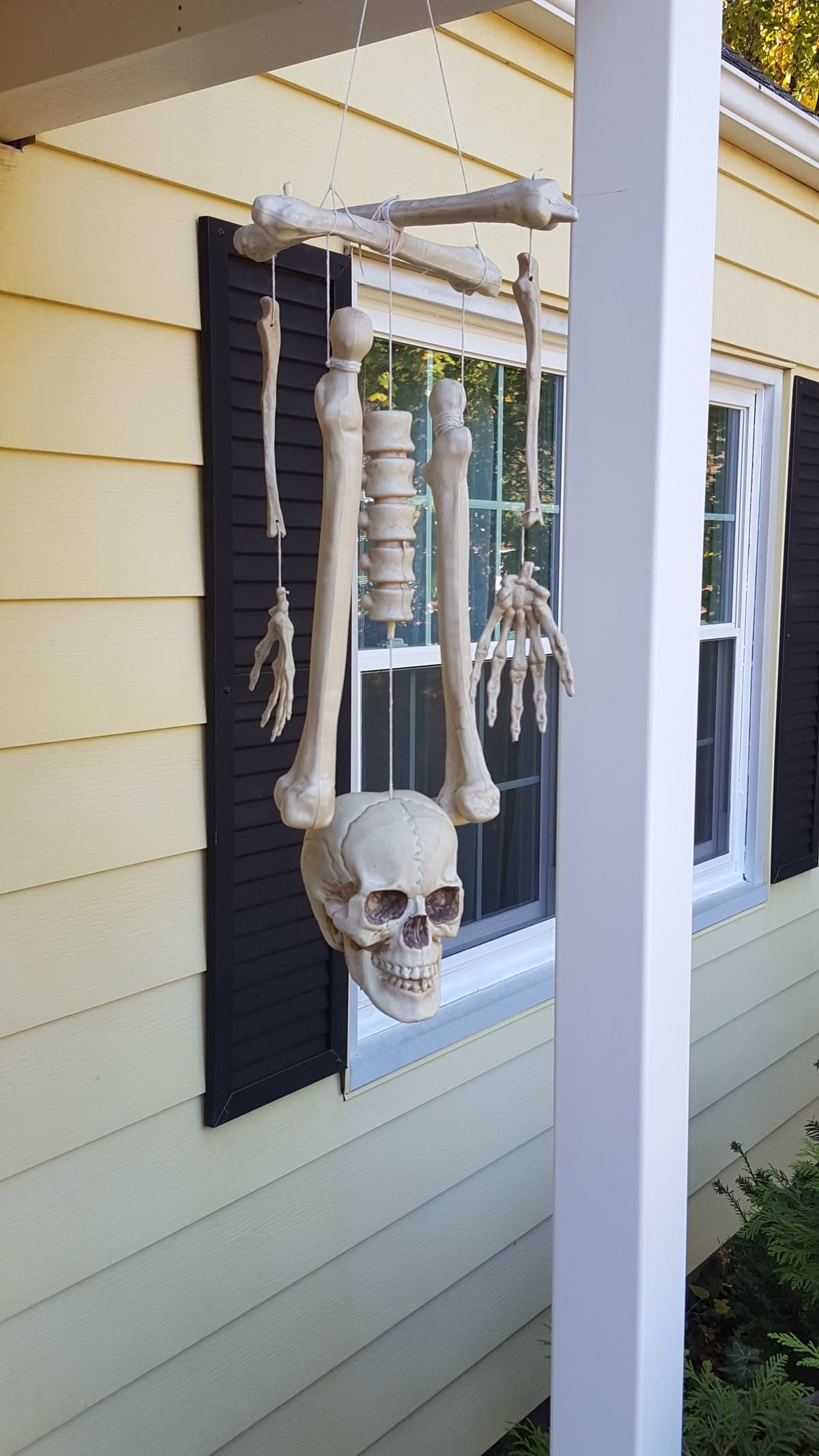 Porchside Skeleton Rattle Wind Chime