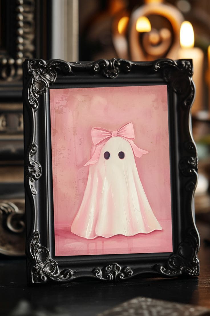Pretty in Pink Ghost Painting