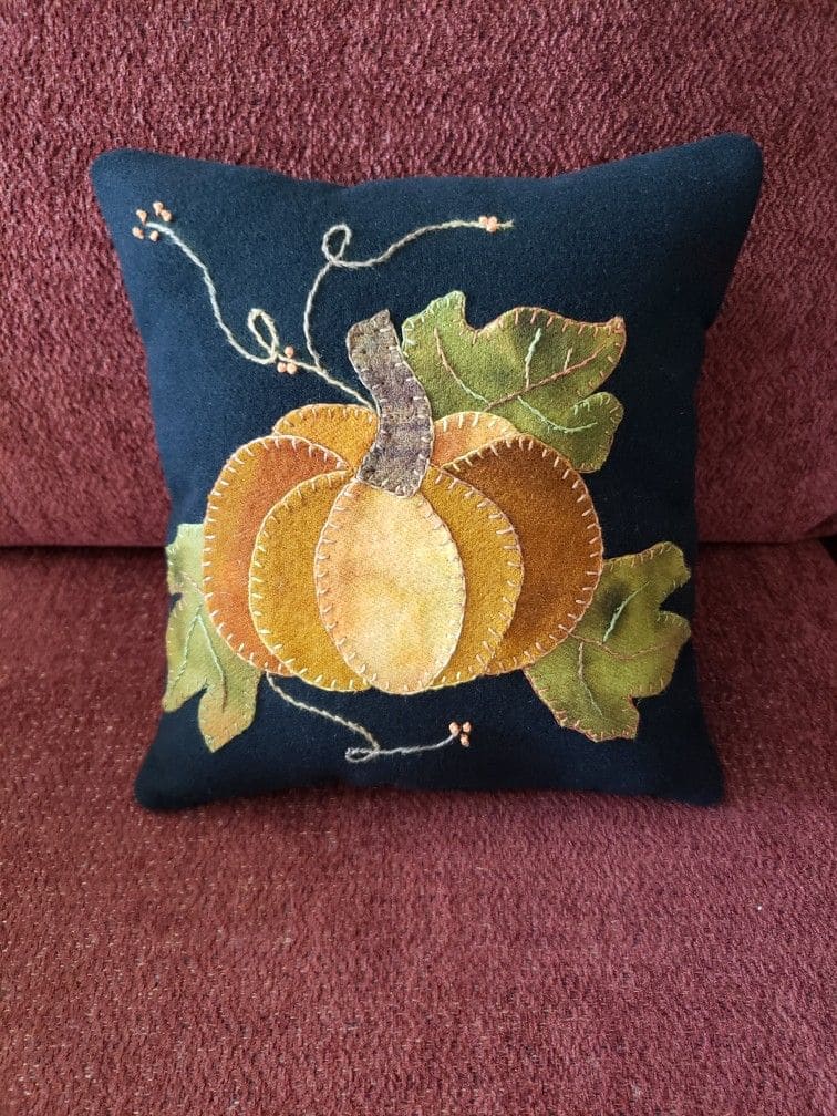 Pumpkin Appliqué Pillow