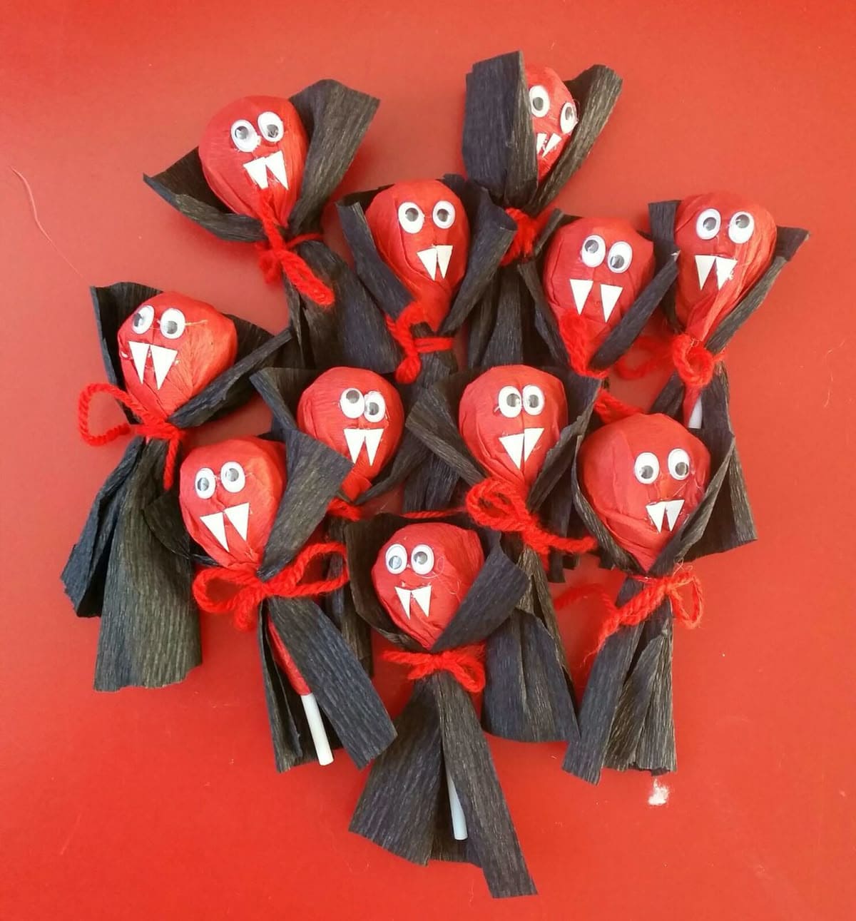 Red Vampire Lollipops