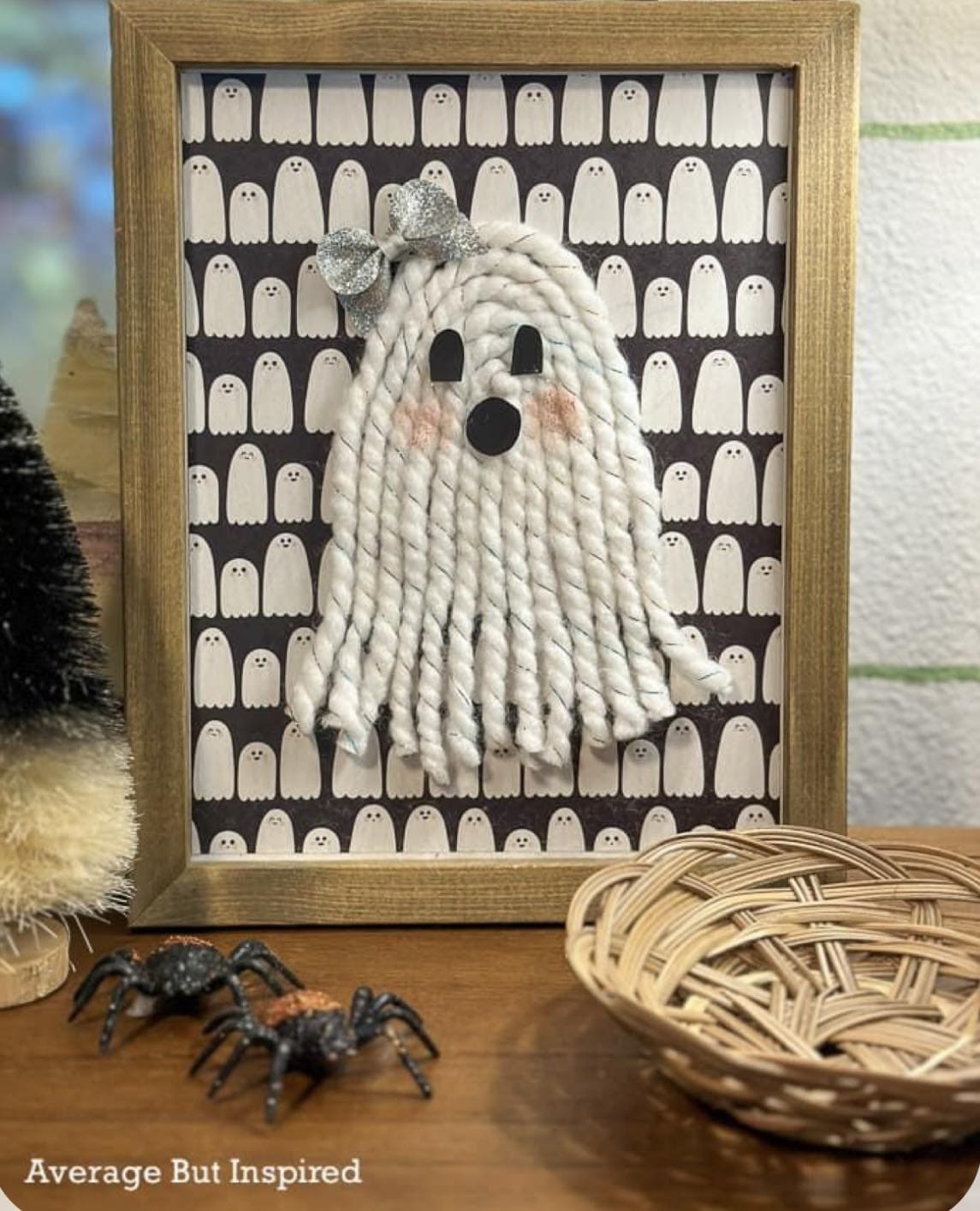 Rope Ghost with a Sparkly Bow