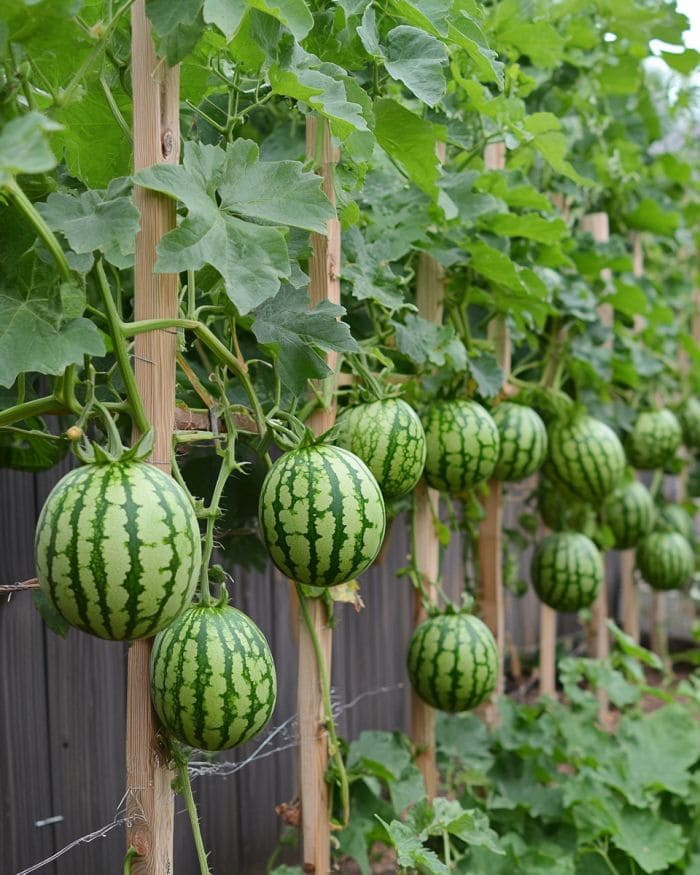 Row Frame Watermelon Trellis