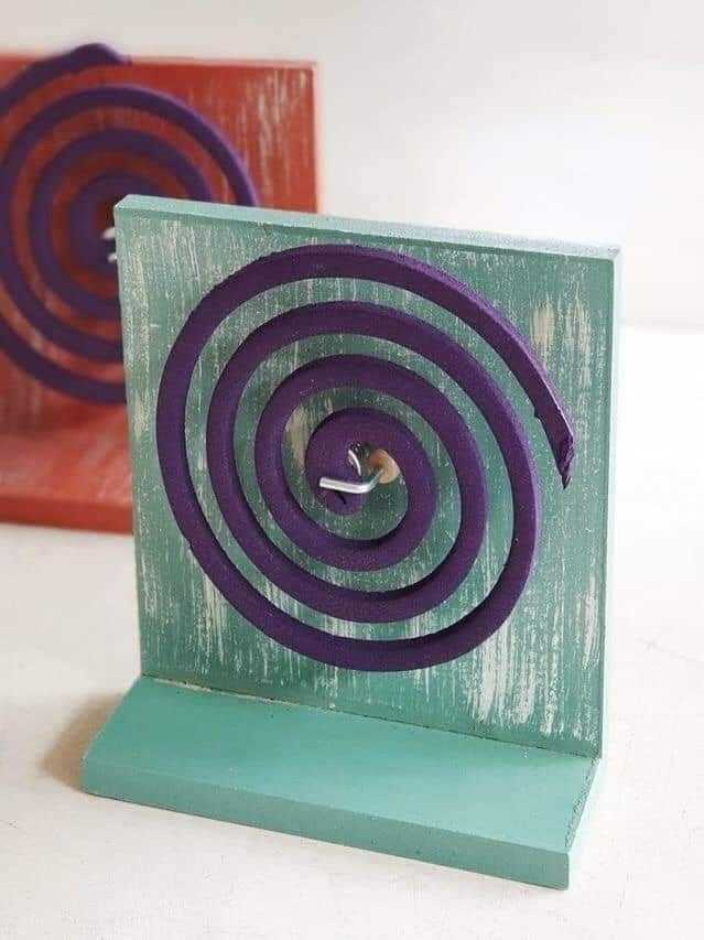 Rustic Wooden Stand Mosquito Coil Holder