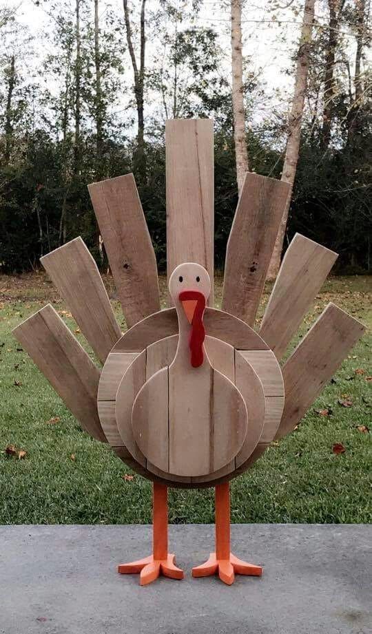 Rustic Wooden Yard Turkey
