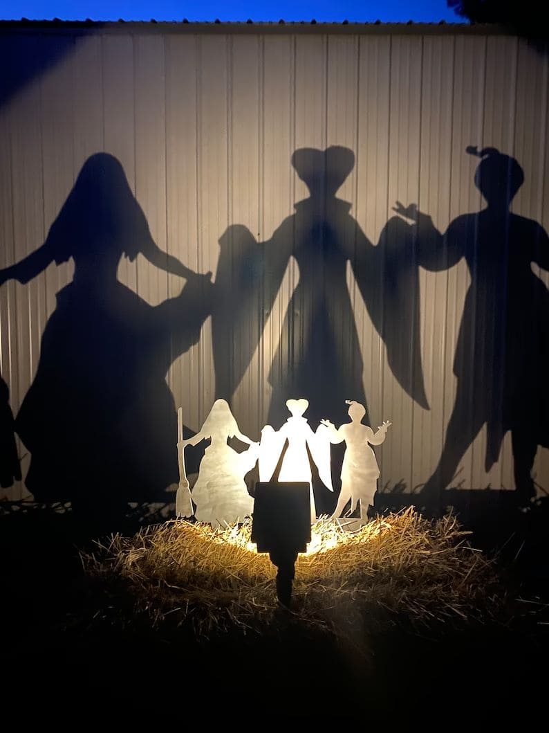 Sanderson Sisters Shadow Silhouette Halloween Display