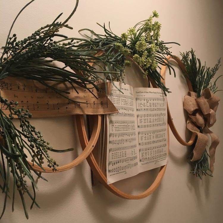 How to Make A Sheet Music Hoop Wall Hanging for Beginners