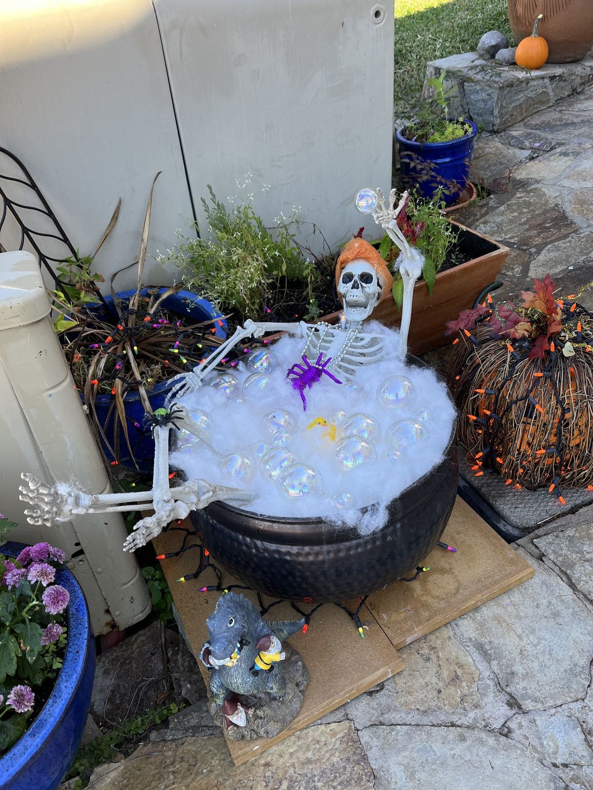 Skeleton Bubble Bath Cauldron