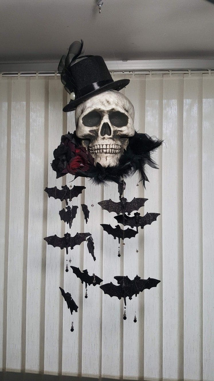 Skull and Bat Gothic Mobile