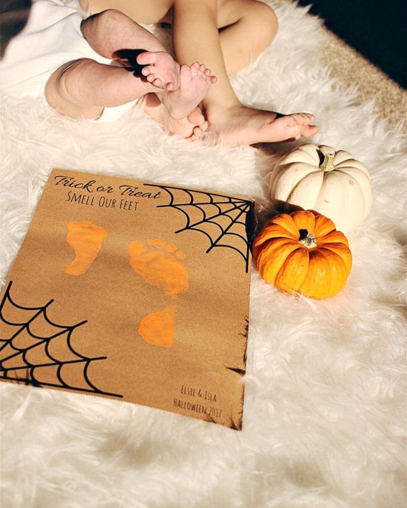 Smell Our Feet Baby Footprint Keepsake