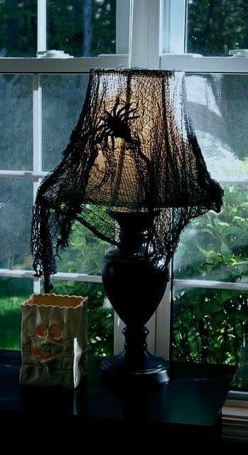 Spider Lace Lampshade Cover