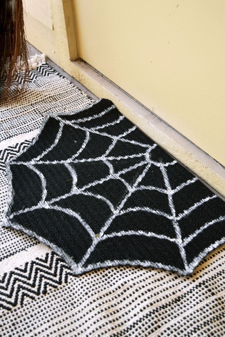Spiderweb Doormat with a Bite of Style