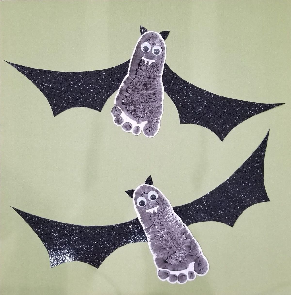 Spooky Footprint Bats