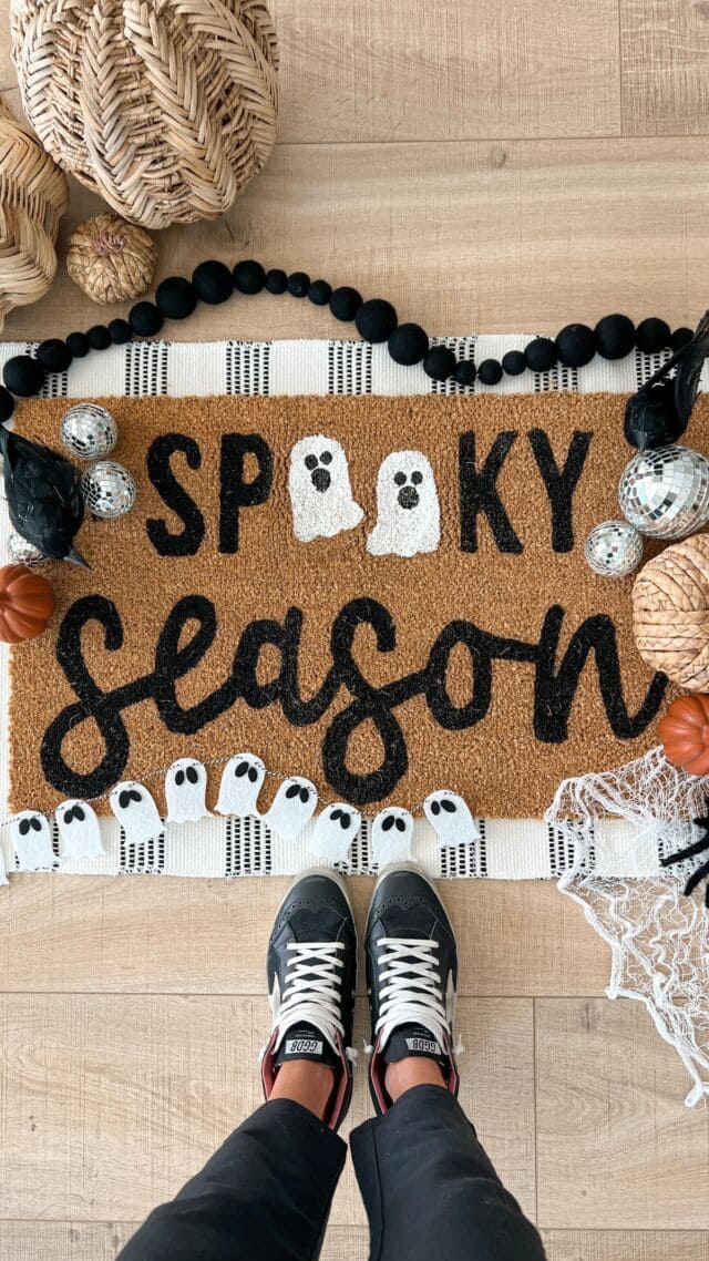 Spooky Season Letter and Ghost Doormat
