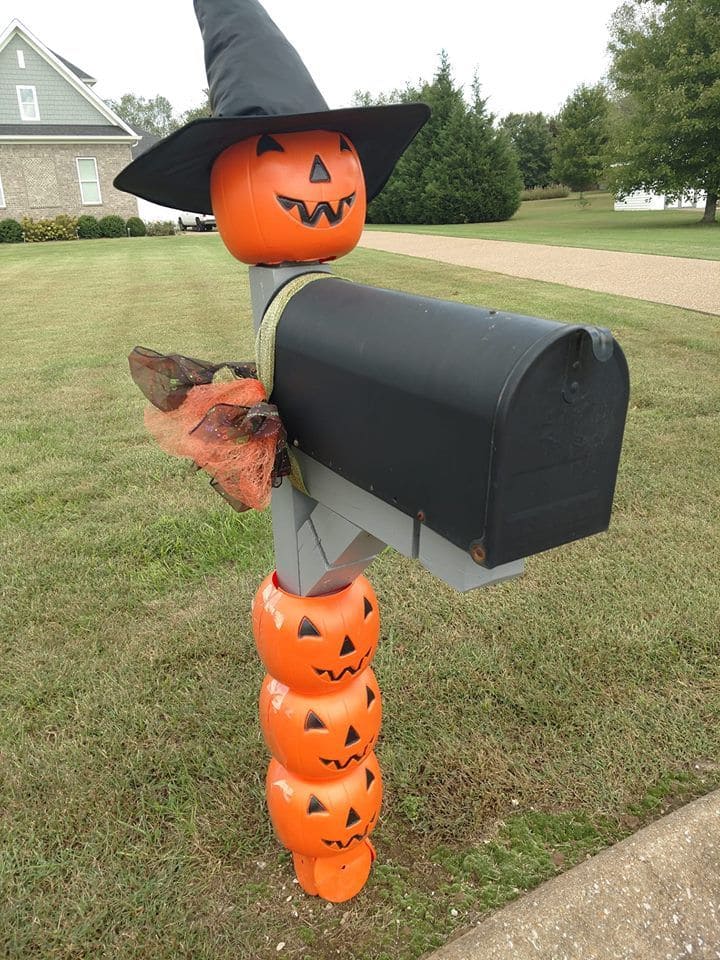 Stack of Smiling Pumpkins