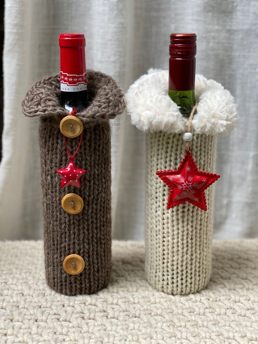 Sweater Wine Bottle Covers