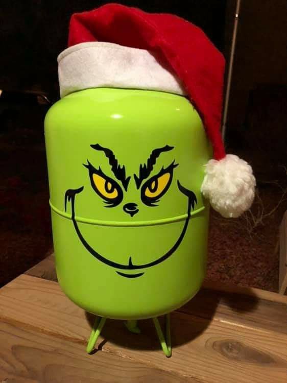 The Grinch Propane Tank Decoration