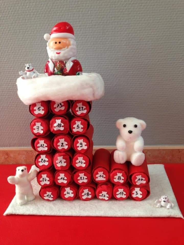 Toilet Paper Roll Chimney Advent Calendar