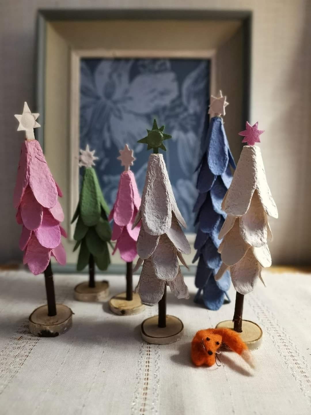 Whimsical Layered Christmas Trees