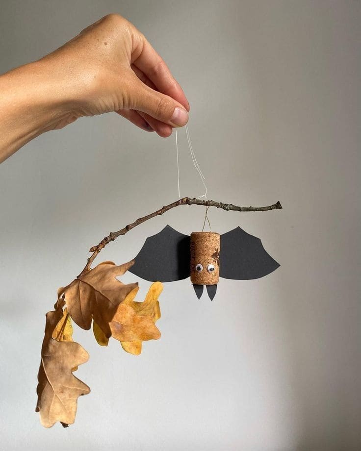 Wine Cork Bat Ornament
