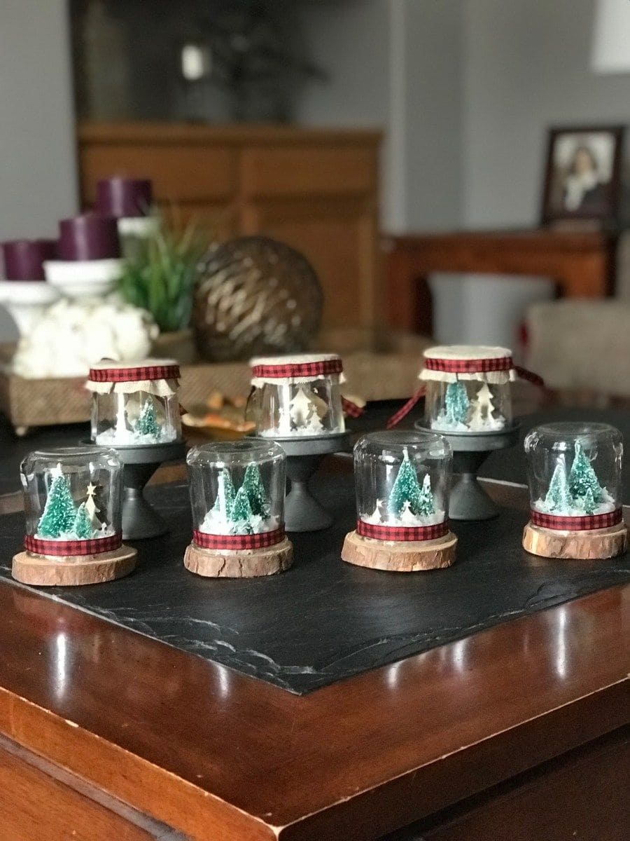 Yogurt Jar Mini Snow Globes