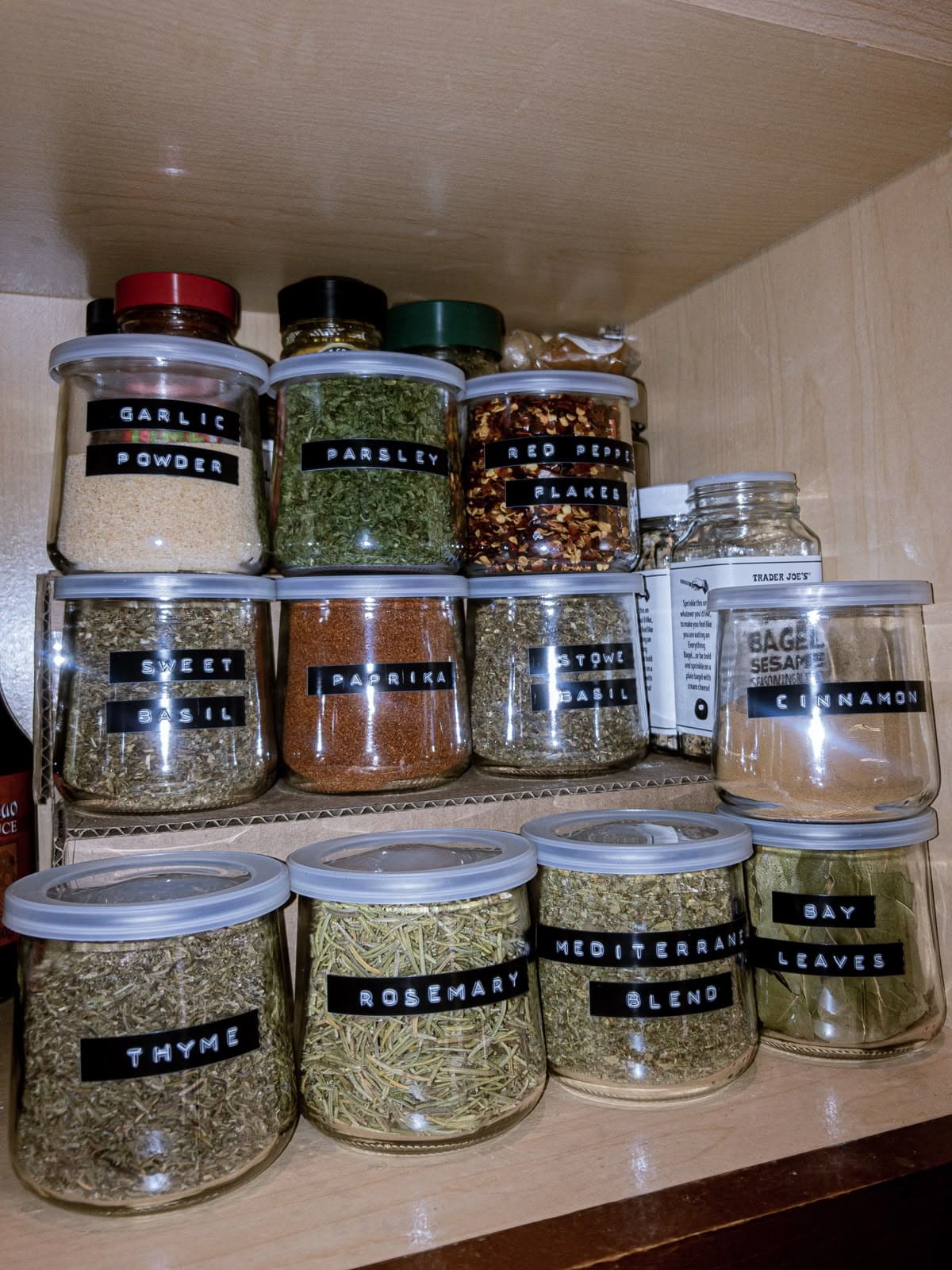 Yogurt Jar Spice Organizers